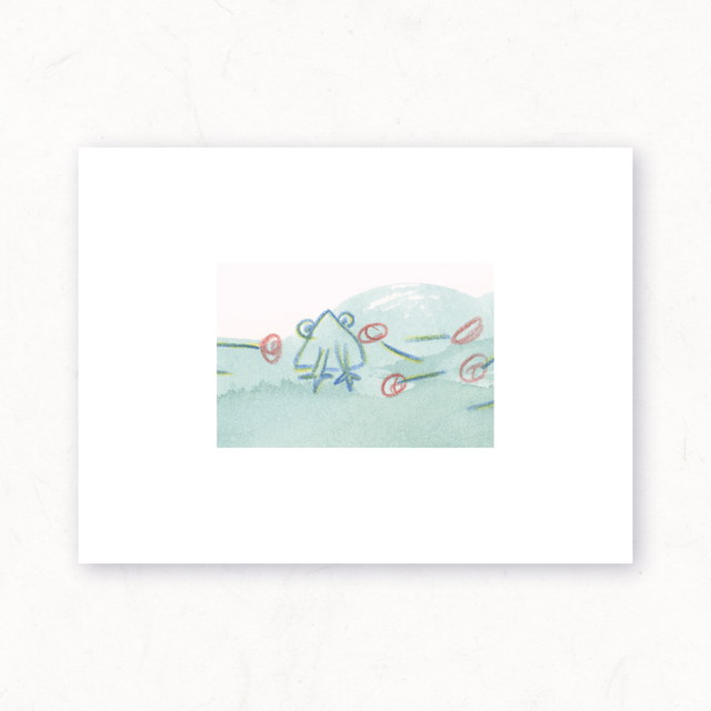 la grenouille aux roses